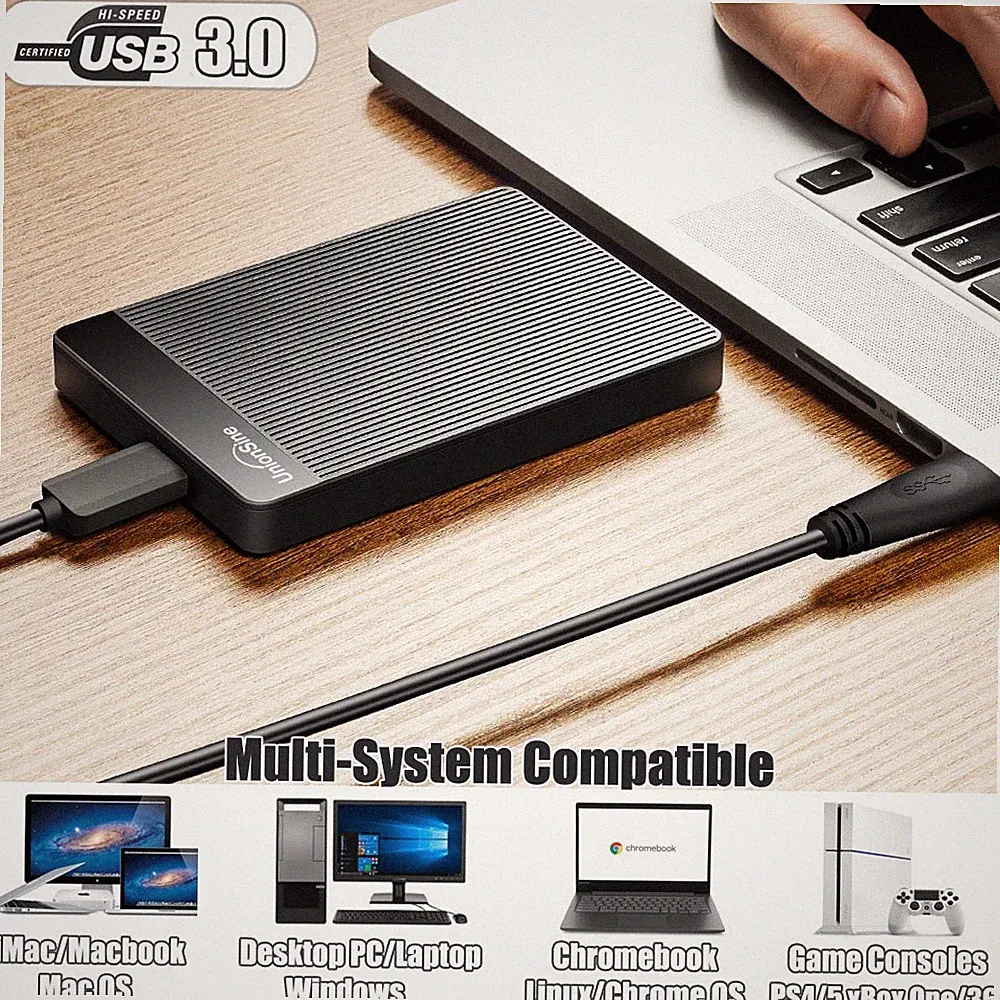 500GB 1TB 2TB External Hard Drive Portable HDD USB 3.0 for PC/Mac/Laptop/PS4/TVs