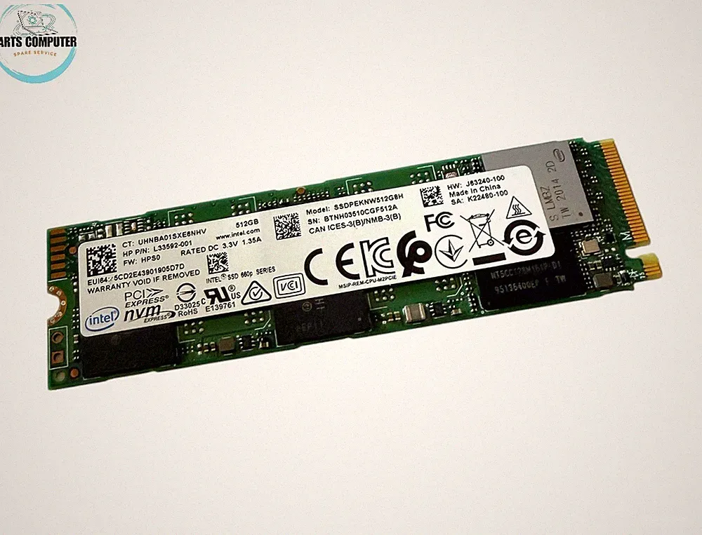 L33592-001 - SSD P3X4 512GB Hard Drive (M2 Nvme, F) SSDPEKNW512G8H