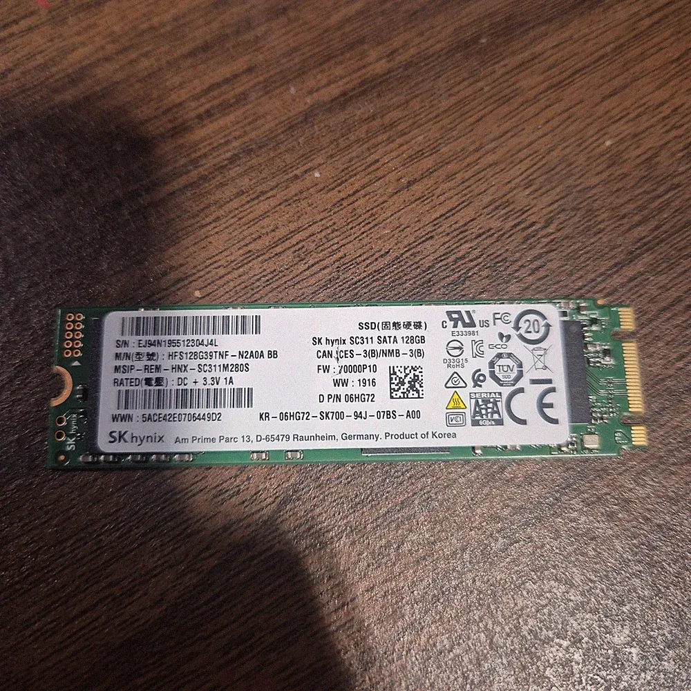 SK Hynix SC311 SATA 128GB SSD M.2 HFS128G39TNF-N2A0A BB Tested