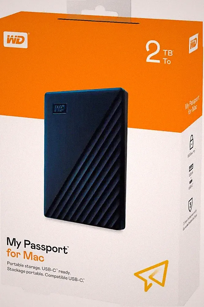 WD My Passport for Mac 2TB External Hard Drive Portable Storage